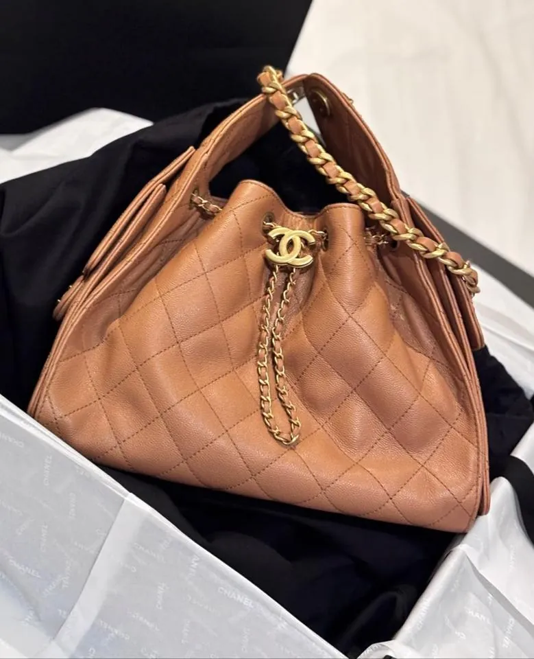 Chanel Drawstring Caramelo